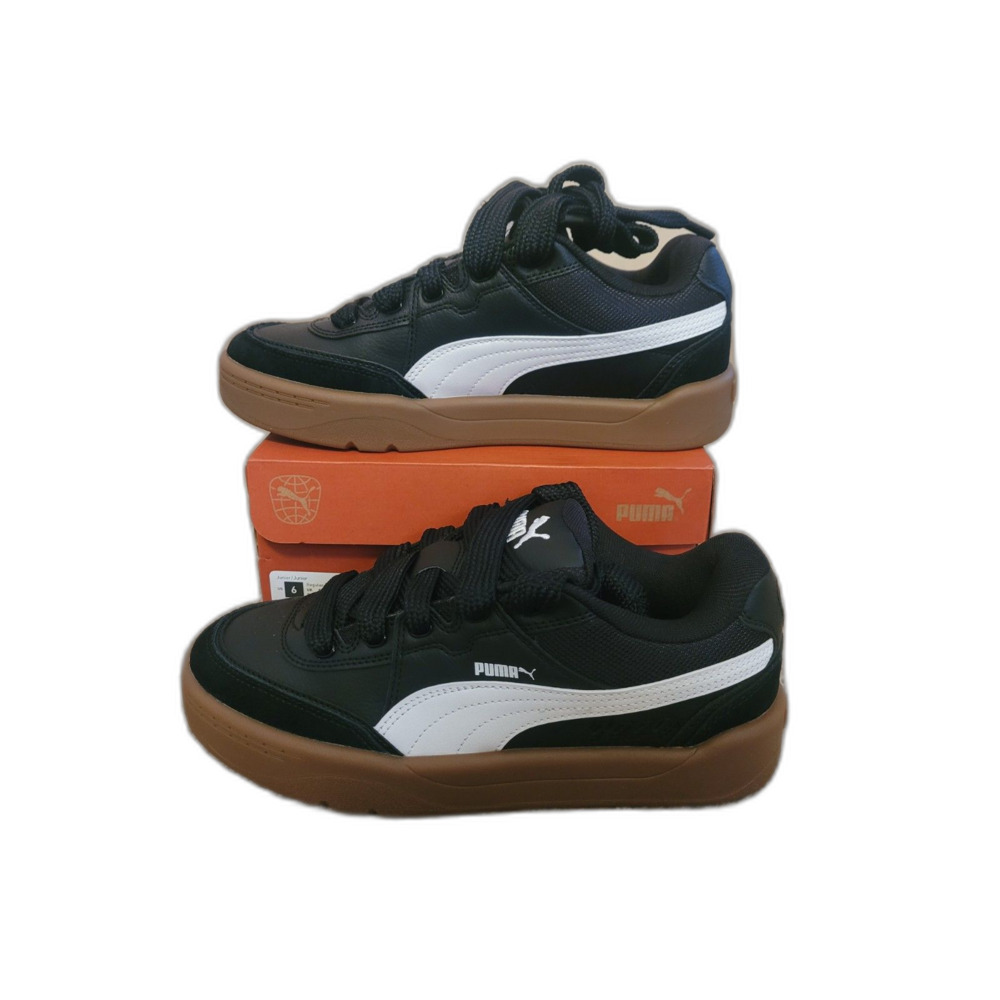 Puma Park Lifestyle SK8 Jr Kids Size 6 Black White Gum Sneakers 401949-02